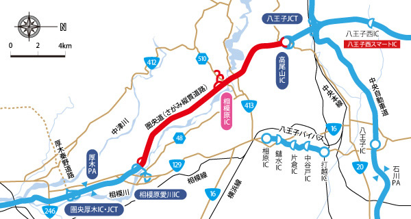圏央道 相模原愛川ic 高尾山ic間が6月28日に開通します エムワイオート トピックニュース